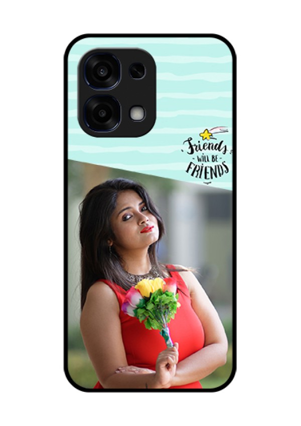 Oppo F31 5G Custom Glass Phone Case - Friends Picture Icon Design
