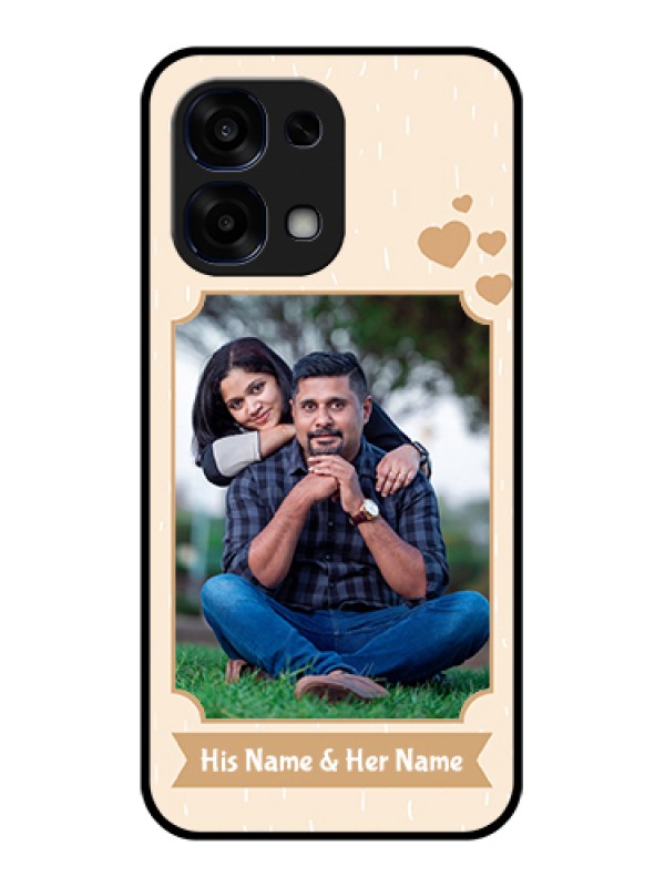 Custom Oppo F31 5G Custom Glass Phone Case - With Confetti Love Design