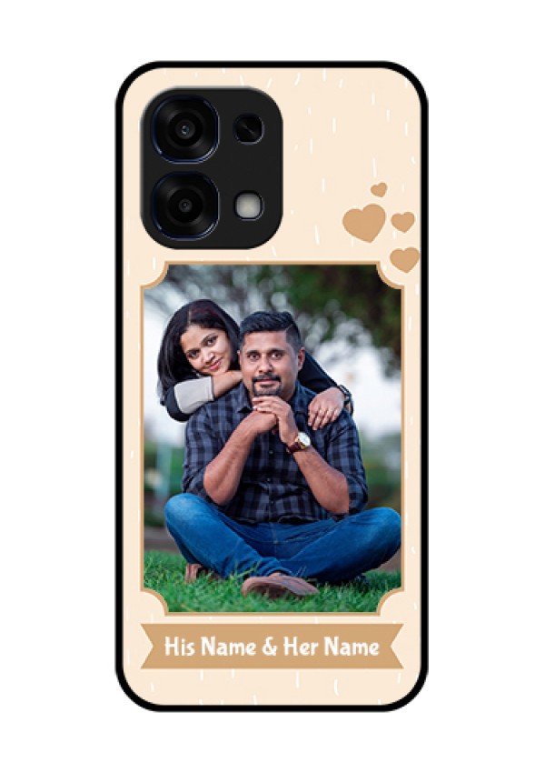Oppo F31 5G Custom Glass Phone Case - With Confetti Love Design