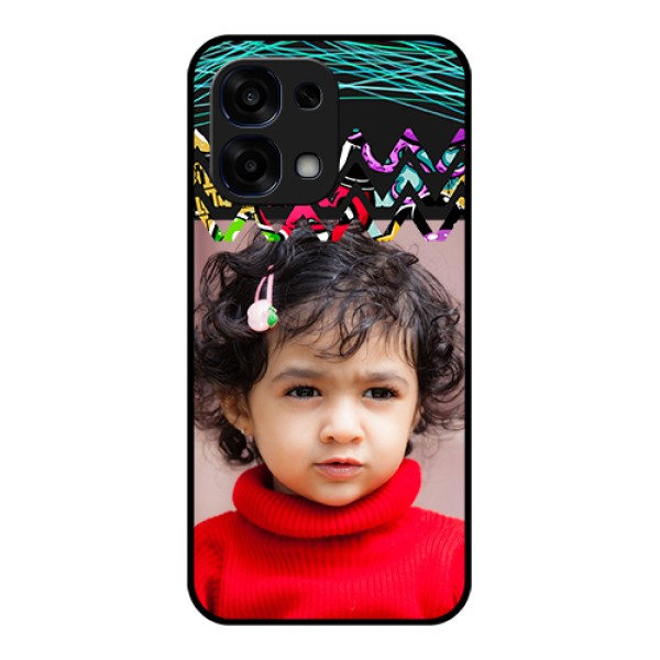 Oppo F31 5G Custom Glass Phone Case - Neon Abstract Design