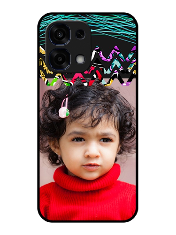 Custom Oppo F31 5G Custom Glass Phone Case - Neon Abstract Design