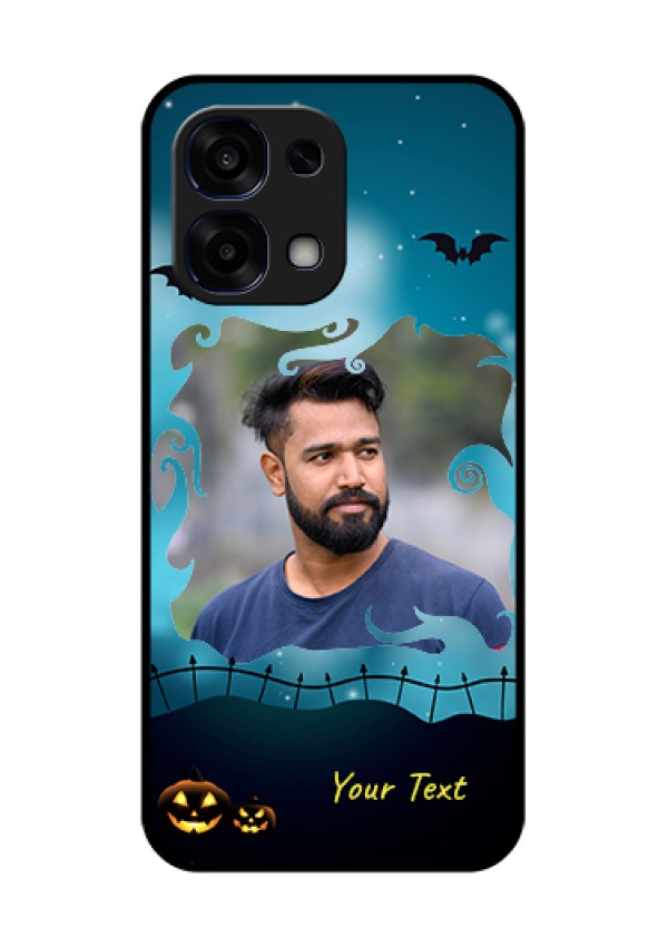 Oppo F31 5G Custom Glass Phone Case - Halloween Frame Design