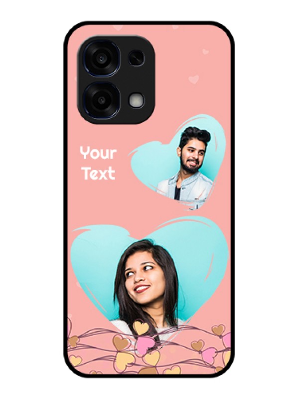 Custom Oppo F31 5G Custom Glass Phone Case - Love Doodle Design