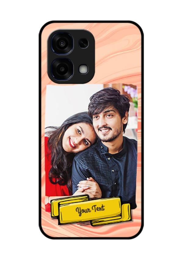 Oppo F31 5G Custom Glass Phone Case - Marble Texture Design