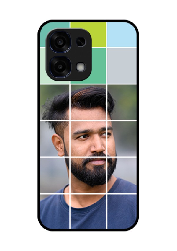 Oppo F31 5G Custom Glass Phone Case - With White Box Pattern