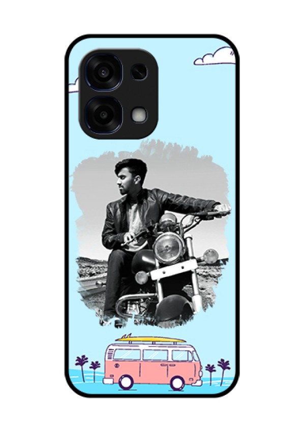 Oppo F31 5G Custom Glass Phone Case - Travel & Adventure Design