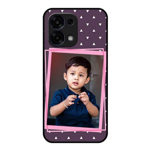 Oppo F31 5G Custom Glass Phone Case - Triangle Pattern Dotted Design Oppo F31 5G Custom Glass Phone Case - Triangle Pattern Dotted Design