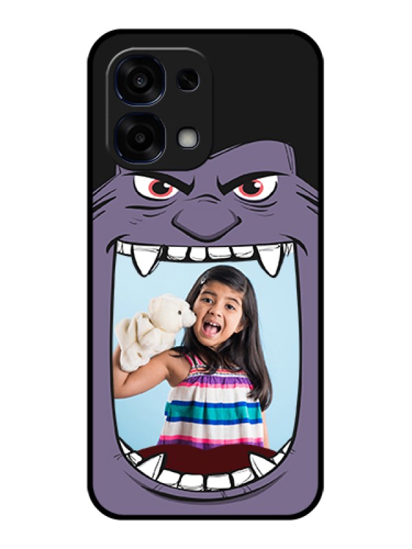 Custom Oppo F31 5G Custom Glass Phone Case - Angry Monster Design
