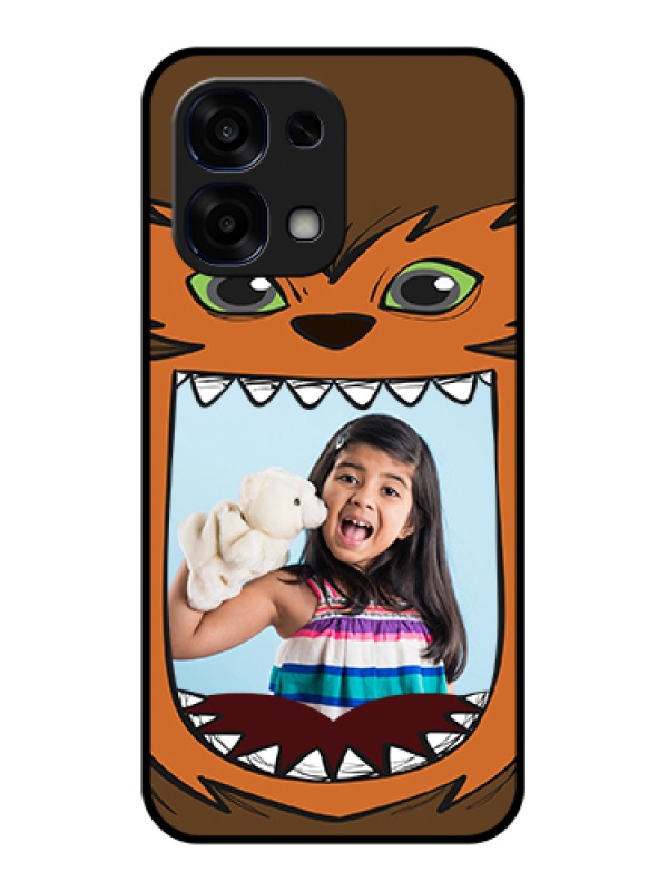 Custom Oppo F31 5G Custom Glass Phone Case - Owl Monster Back Case Design