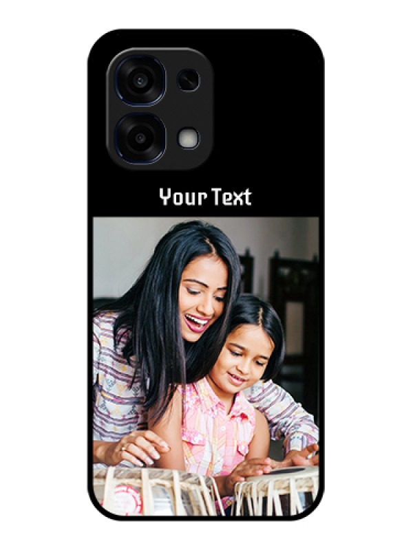 Custom Oppo F31 5G Custom Glass Phone Case - Photo With Name Design