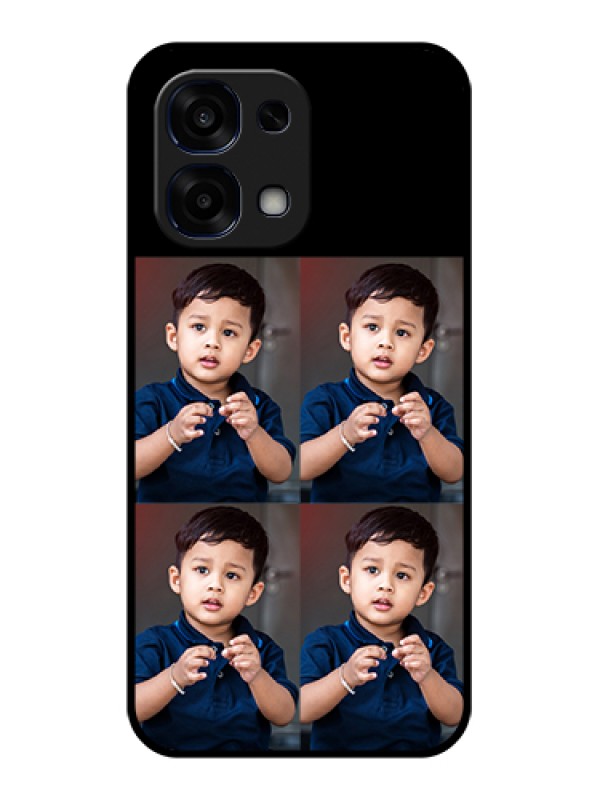 Custom Oppo F31 5G Custom Glass Phone Case - 4 Image Holder Design