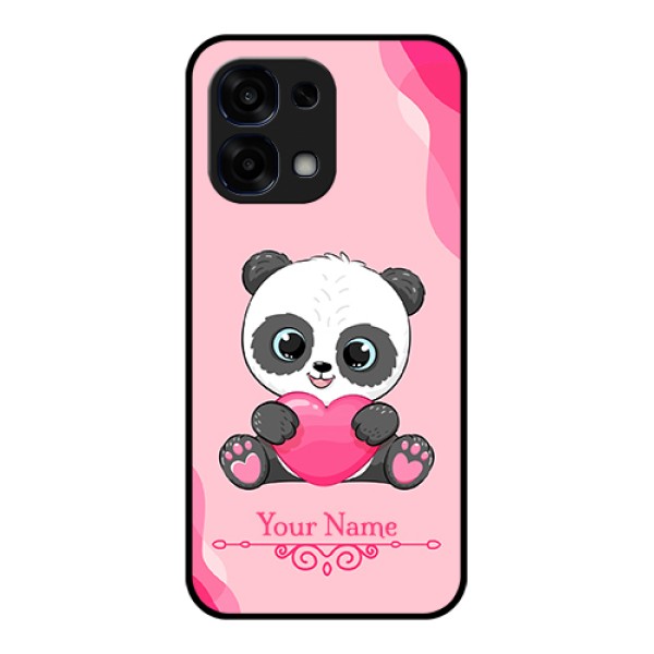 Oppo F31 5G Custom Glass Phone Case - Cute Panda Design