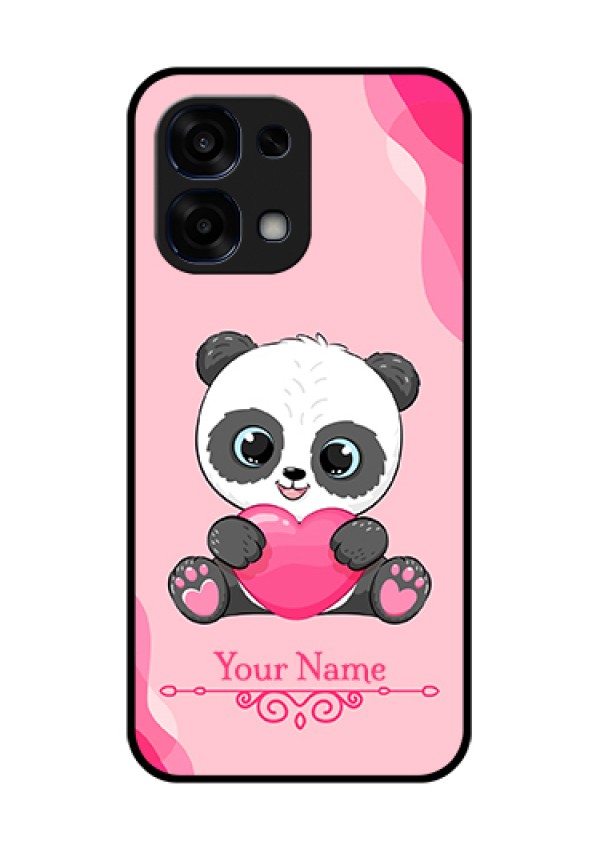 Oppo F31 5G Custom Glass Phone Case - Cute Panda Design