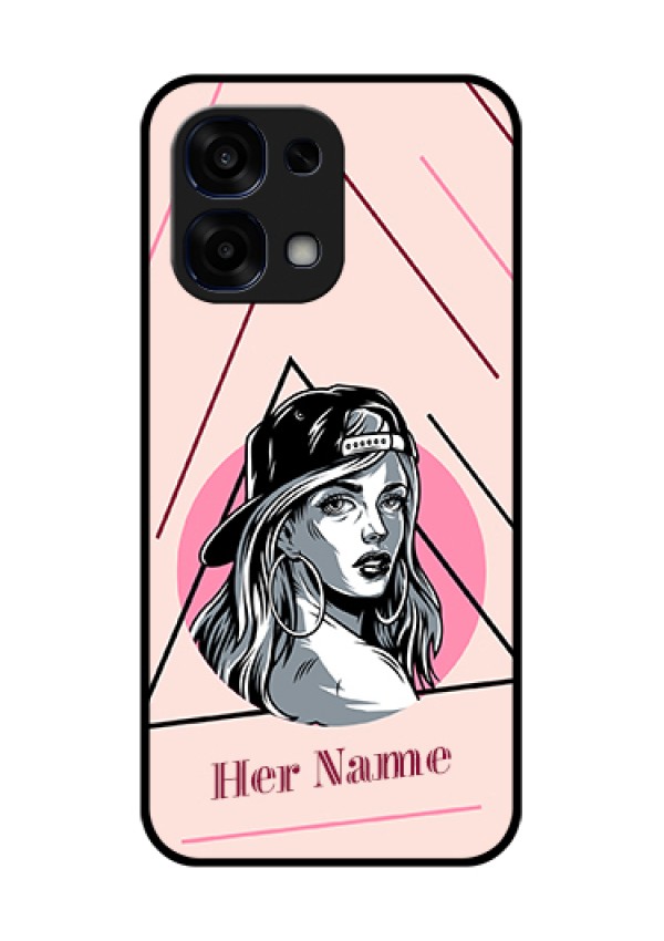 Oppo F31 5G Custom Glass Phone Case - Rockstar Girl Design