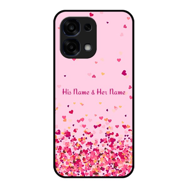 Oppo F31 5G Custom Glass Phone Case - Floating Hearts Design Oppo F31 5G Custom Glass Phone Case - Floating Hearts Design