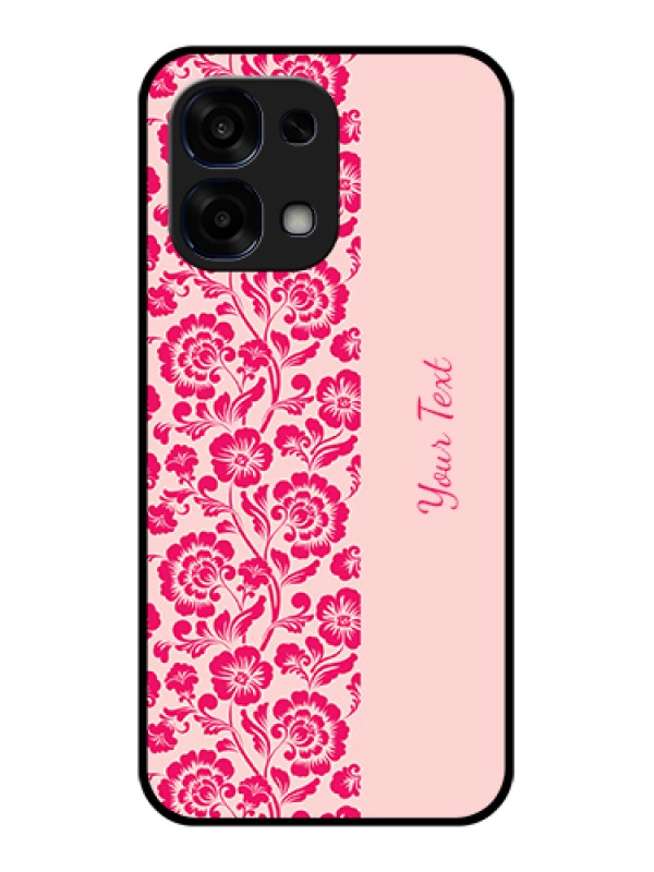 Custom Oppo F31 5G Custom Glass Phone Case - Attractive Floral Pattern Design