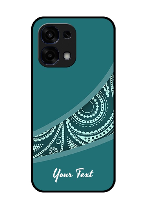 Oppo F31 5G Custom Glass Phone Case - Semi Visible Floral Design