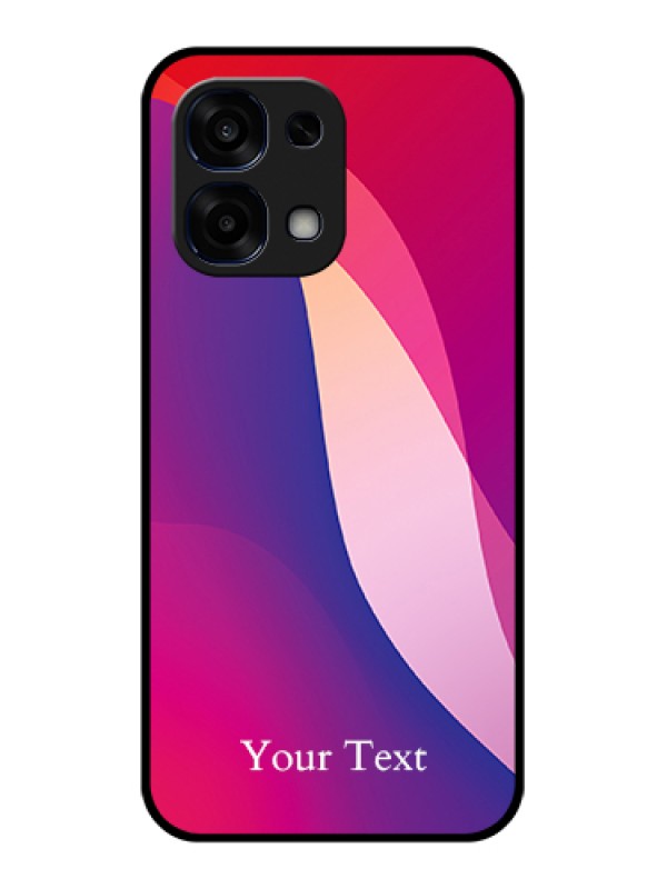 Custom Oppo F31 5G Custom Glass Phone Case - Digital Abstract Overlap Design