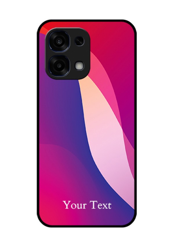 Oppo F31 5G Custom Glass Phone Case - Digital Abstract Overlap Design