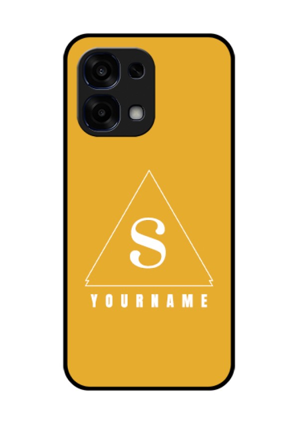 Oppo F31 5G Custom Glass Phone Case - Simple Triangle Design