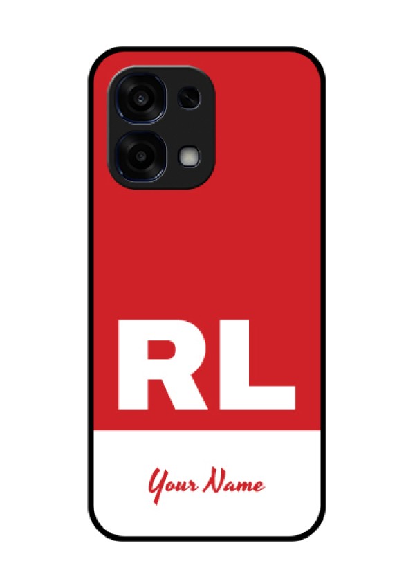 Oppo F31 5G Custom Glass Phone Case - Dual Tone Custom Text Design