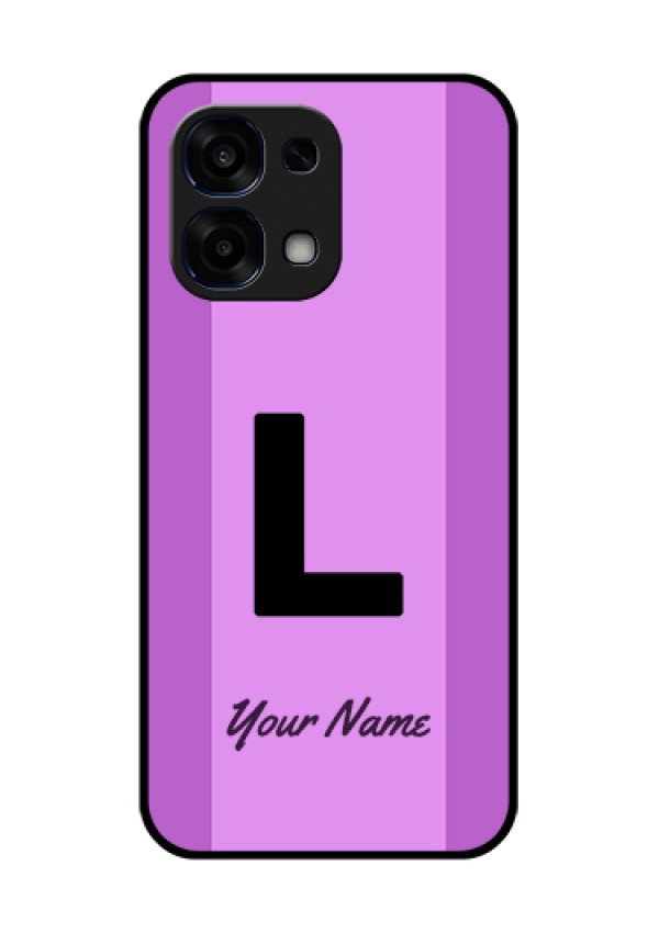 Oppo F31 5G Custom Glass Phone Case - Tricolor Custom Text Design