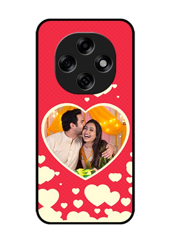 Oppo F31 Pro 5G Custom Glass Phone Case - Love Symbols Phone Cover Design
