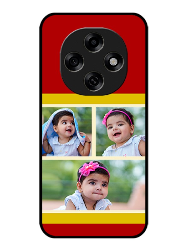 Custom Oppo F31 Pro 5G Custom Glass Phone Case - Multiple Pic Upload Design