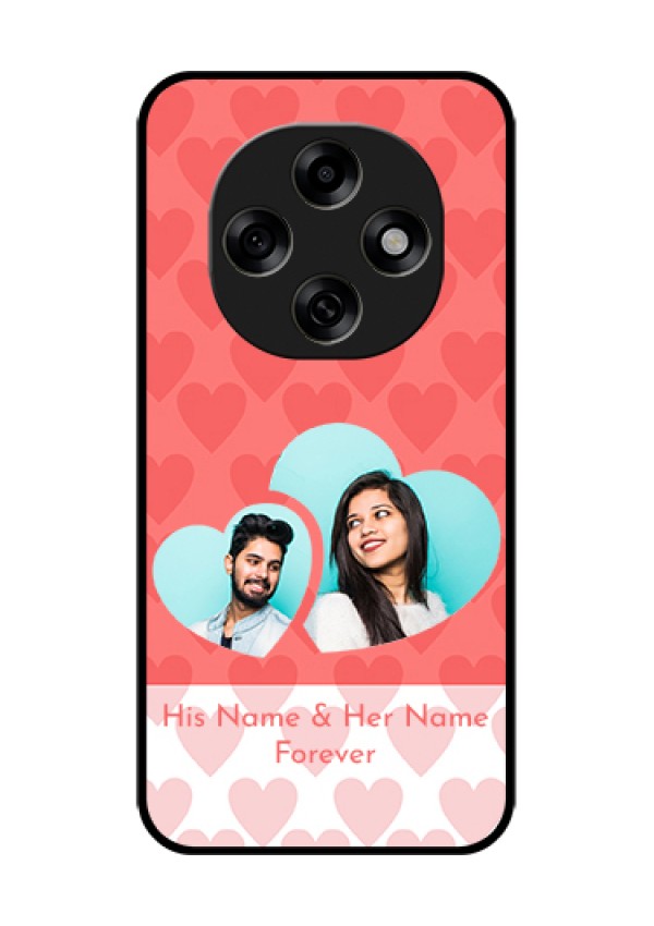 Oppo F31 Pro 5G Custom Glass Phone Case - Couple Pic Upload Design