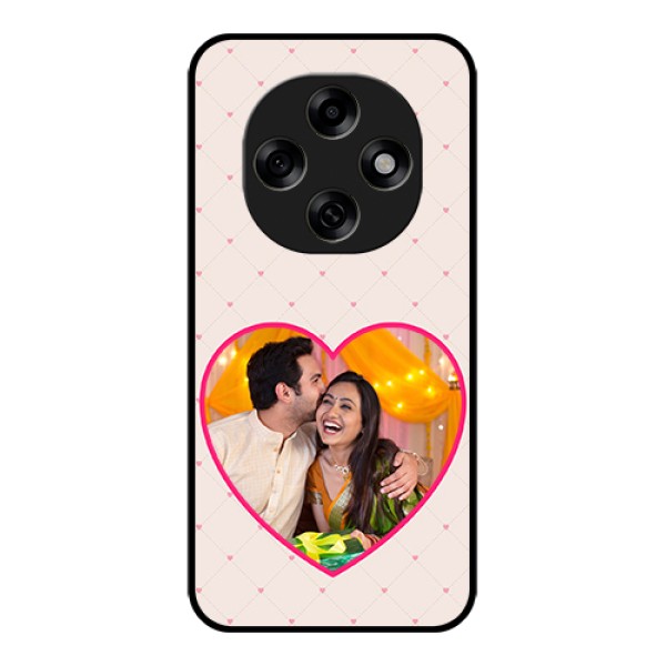 Oppo F31 Pro 5G Custom Glass Phone Case - Heart Shape Design