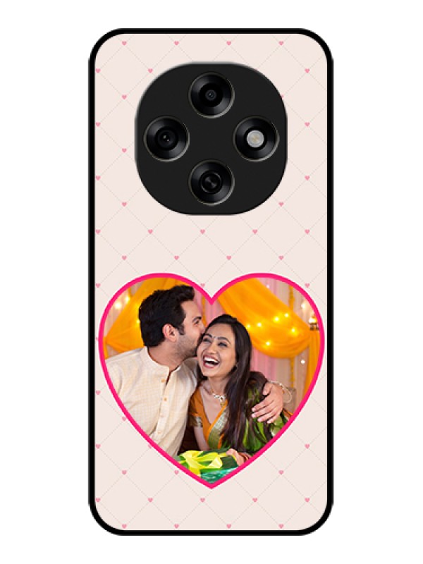 Custom Oppo F31 Pro 5G Custom Glass Phone Case - Heart Shape Design