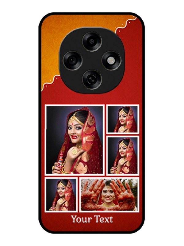 Custom Oppo F31 Pro 5G Custom Glass Phone Case - Wedding Pic Upload Design