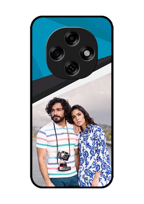 Oppo F31 Pro 5G Custom Glass Phone Case - Simple Pattern Photo Upload Design