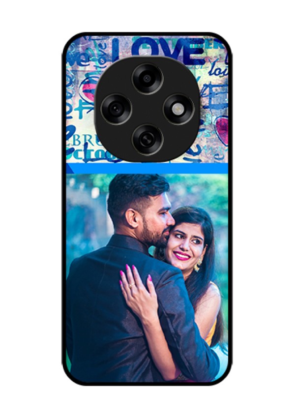 Oppo F31 Pro 5G Custom Glass Phone Case - Colorful Love Design