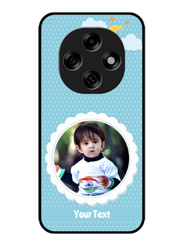 Custom Oppo F31 Pro 5G Custom Glass Phone Case - Violet Pattern Design