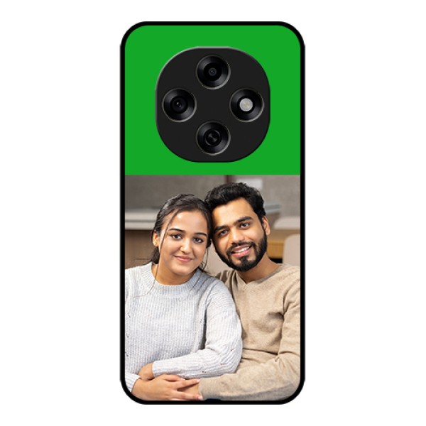 Oppo F31 Pro 5G Custom Glass Phone Case - Green Pattern Design