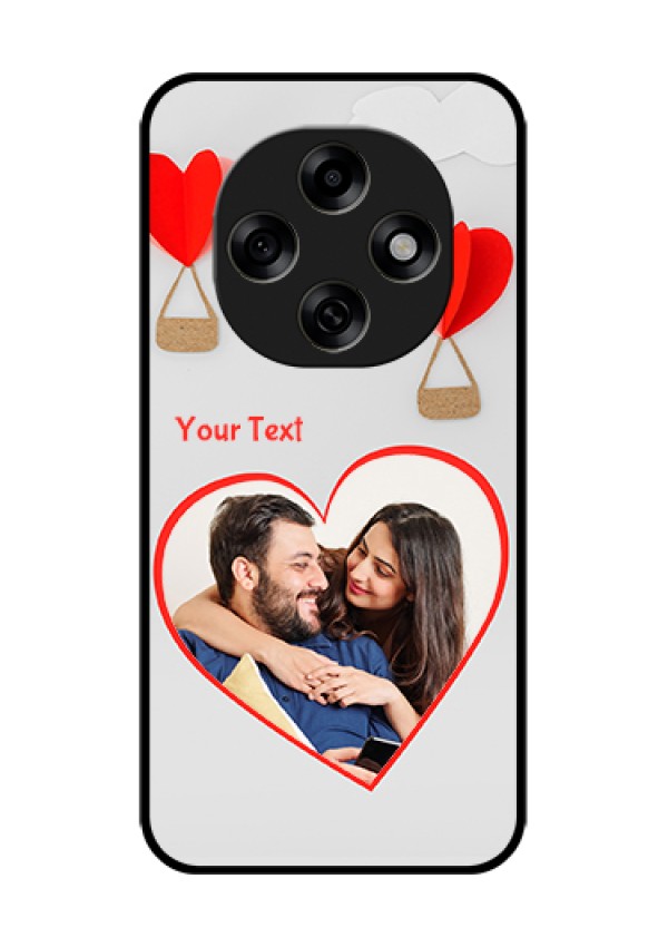 Oppo F31 Pro 5G Custom Glass Phone Case - Parachute Love Design