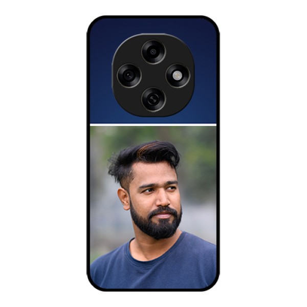 Oppo F31 Pro 5G Custom Glass Phone Case - Simple Royal Blue Design Oppo F31 Pro 5G Custom Glass Phone Case - Simple Royal Blue Design