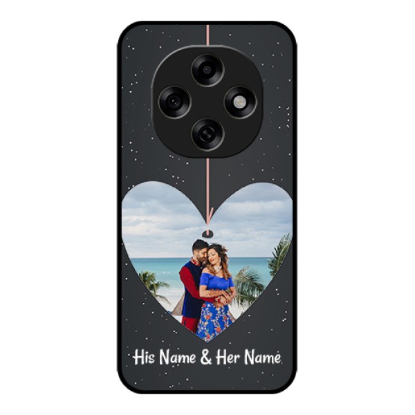 Oppo F31 Pro 5G Custom Glass Phone Case - Hanging Heart Design