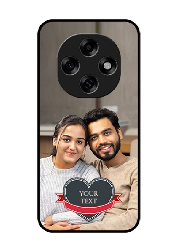 Oppo F31 Pro 5G Custom Glass Phone Case - Just Married Couple Design