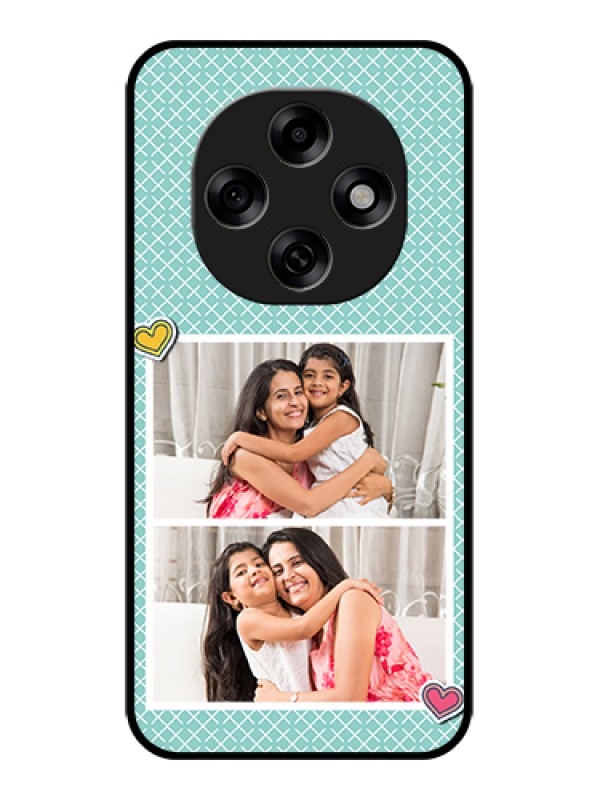 Custom Oppo F31 Pro 5G Custom Glass Phone Case - 2 Image Holder With Pattern Design