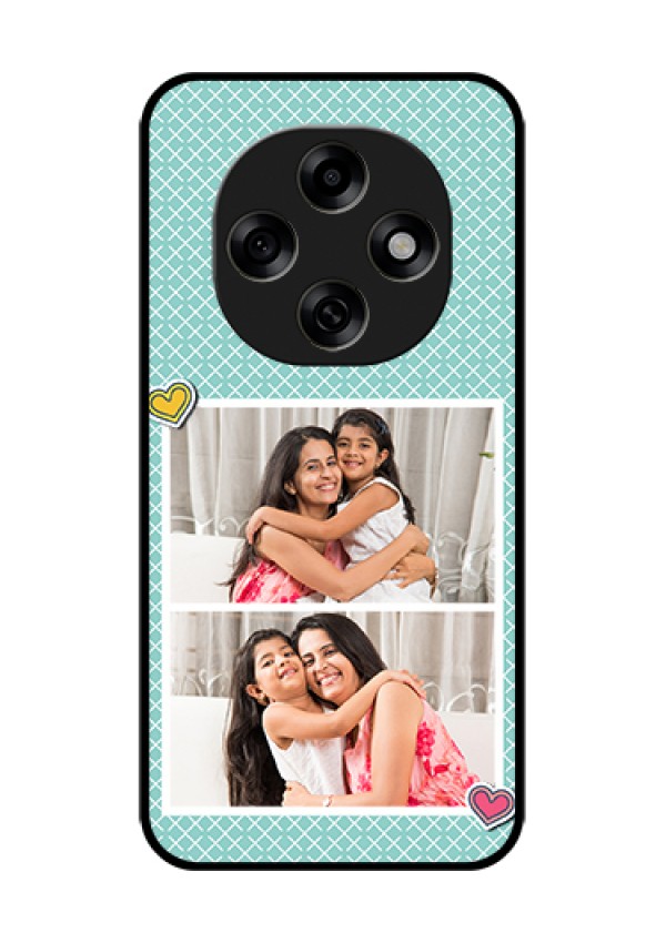 Oppo F31 Pro 5G Custom Glass Phone Case - 2 Image Holder With Pattern Design