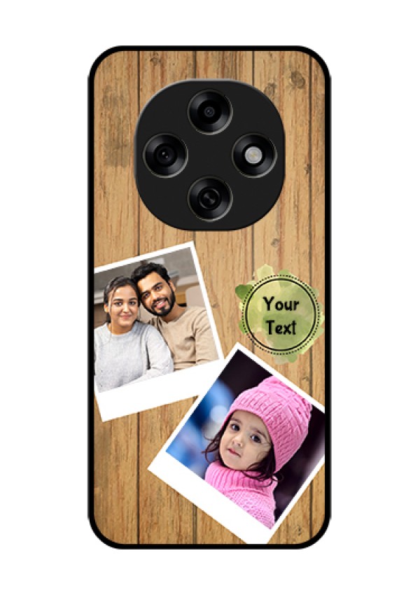 Oppo F31 Pro 5G Custom Glass Phone Case - Wooden Texture Design