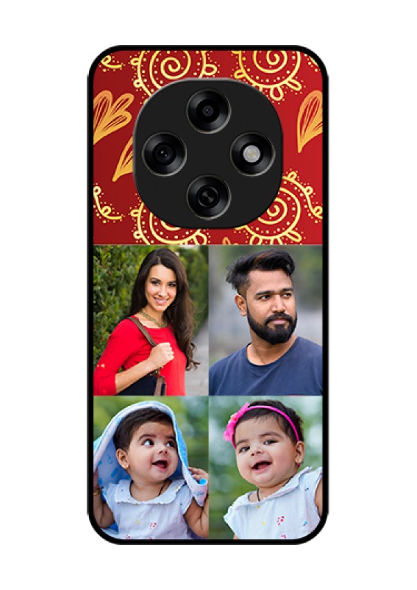 Oppo F31 Pro 5G Custom Glass Phone Case - 4 Image Traditional Design