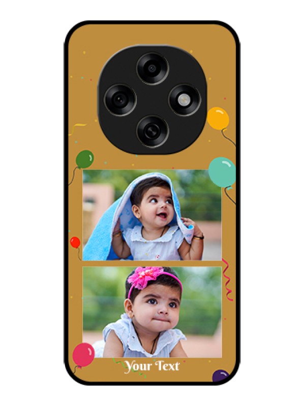 Custom Oppo F31 Pro 5G Custom Glass Phone Case - Image Holder With Birthday Celebrations Design