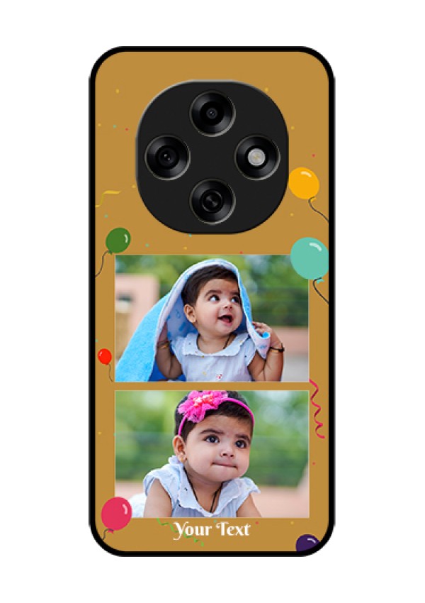 Oppo F31 Pro 5G Custom Glass Phone Case - Image Holder With Birthday Celebrations Design