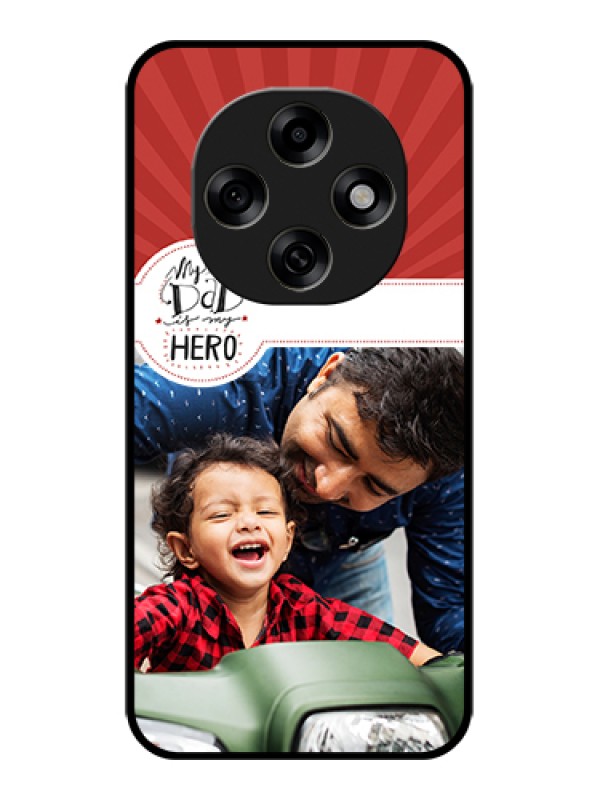 Custom Oppo F31 Pro 5G Custom Glass Phone Case - My Dad Hero Design