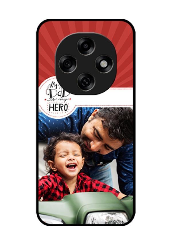 Oppo F31 Pro 5G Custom Glass Phone Case - My Dad Hero Design