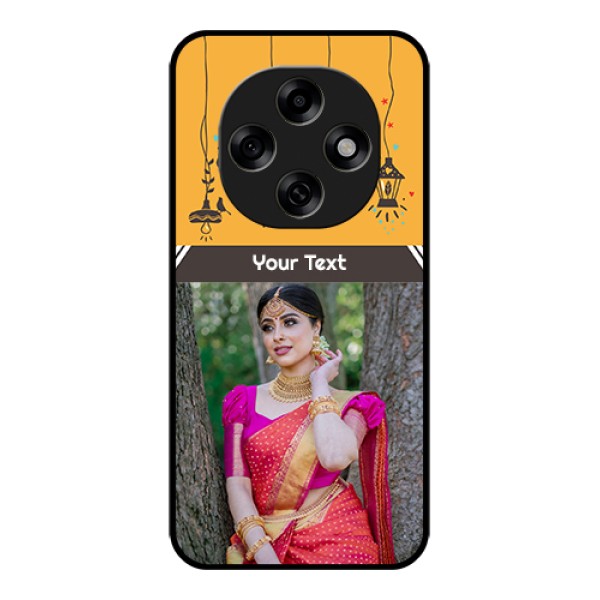 Oppo F31 Pro 5G Custom Glass Phone Case - With Family Picture And Icons Oppo F31 Pro 5G Custom Glass Phone Case - With Family Picture And Icons