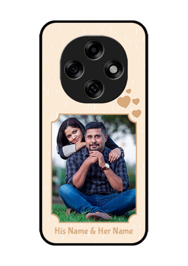 Oppo F31 Pro 5G Custom Glass Phone Case - With Confetti Love Design